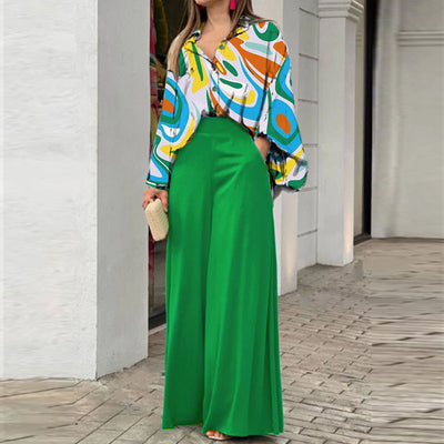 Printed Shirt Set