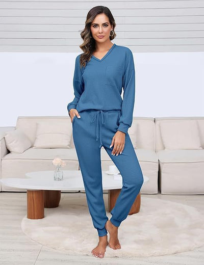 Waffle Top & Trousers