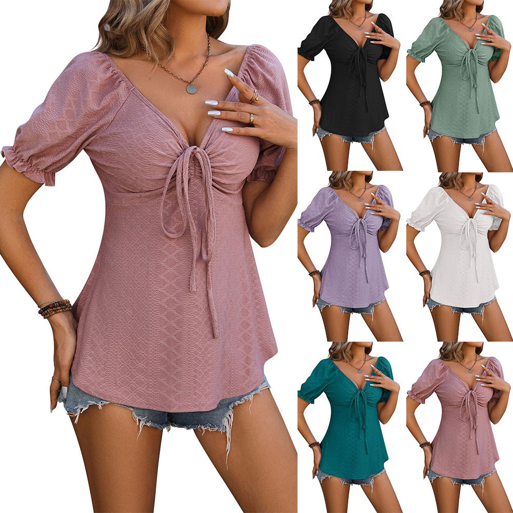 Drawstring Summer Top